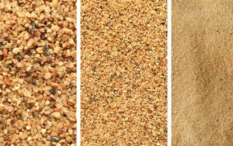 Distinguish the quality of sand