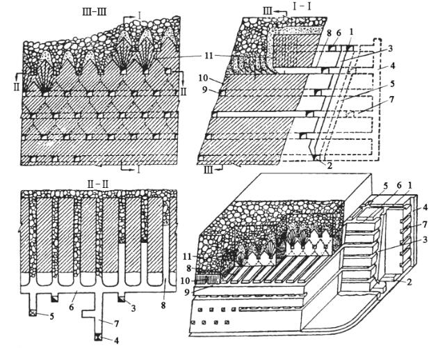 Caving mining method