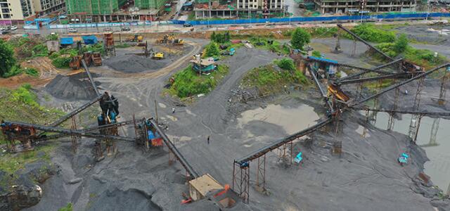 150tph limestone sand production line in Shaoyang City, Hunan Province