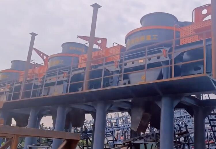 Large crushing sand production line