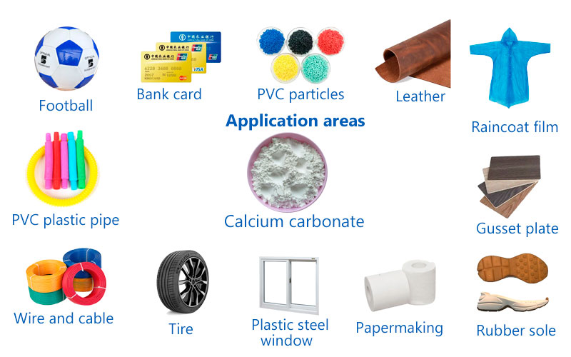 Calcium carbonate ingredients and their application areas