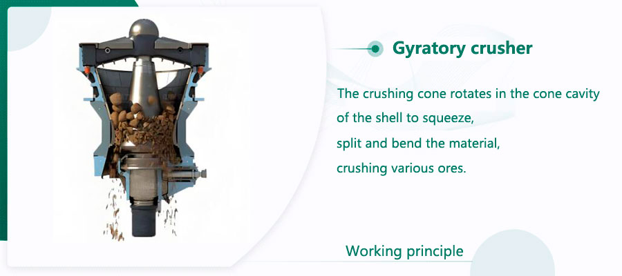 Gyratory crusher working principle