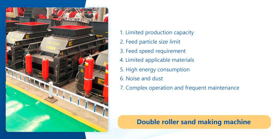 Double-roller sand making machine disadvantages map