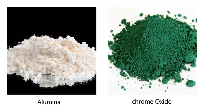 Alumina and chrome Oxide